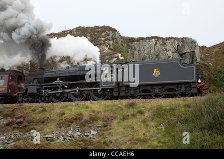 Dampfzug "The Jacobite" klettern aus Mallaig Highland Region Schottland Stockfoto