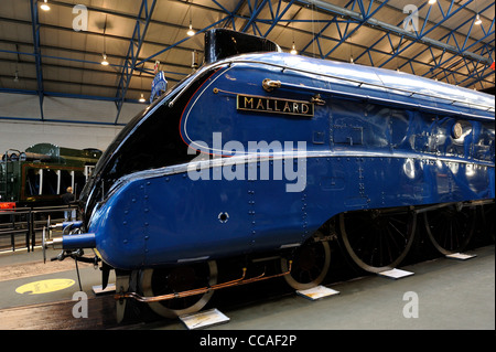 Anzahl 4468 Mallard ist ein London und North Eastern Railway Klasse A4 4-6-2 Pacific Dampflokomotive, gebaut bei Doncaster, England uk Stockfoto