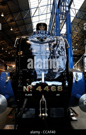 Anzahl 4468 Mallard ist ein London und North Eastern Railway Klasse A4 4-6-2 Pacific Dampflokomotive, gebaut bei Doncaster, England uk Stockfoto