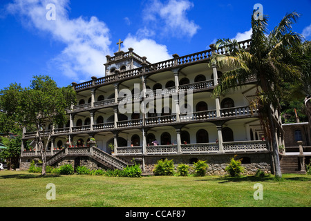 Kapuziner-Haus bei Oliver Maradan Street in der Hauptstadt Victoria, Mahé, Seychellen Stockfoto