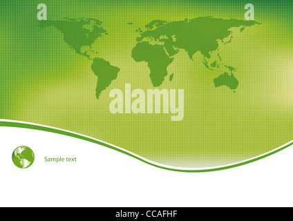 Grünen und ökologischen hellen Hintergrund Stockfoto