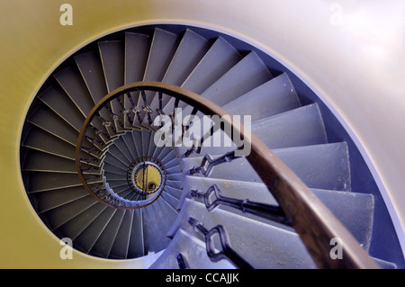 Wendeltreppe, The Bell Rock Signalsäule, Arbroath Stockfoto