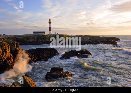 Buchan Ness Leuchtturm, Boddam, Aberdeenshire Stockfoto