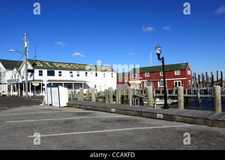 Greenport Hafen auf der North Fork des östlichen Long Island NY Stockfoto