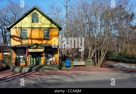 Die historische St. James Gemischtwarenladen, Long Island NY Stockfoto