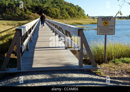Onkel Tims Brücke, Welfleet, Massachusetts, Vereinigte Staaten von Amerika Stockfoto