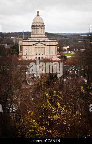 Frankfort, Kentucky - Eingang zum State Capitol Building Stockfoto