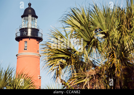 Ponce de Leon Inlet Lighthosue in Ponce Inlet, Florida Stockfoto