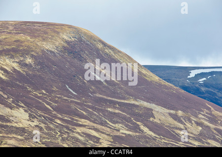 Pass von Drumochter, Straßen- und Rail Pass 452m (1480 Ft), verschneiten im Winter, in der Nähe von Pitlochry, Schottisches Hochland, Grenzen, Schottland Stockfoto