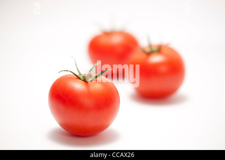 Drei Tomaten Stockfoto