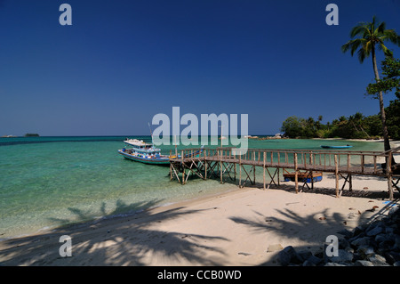 Bucht auf Pulau Burung Stockfoto