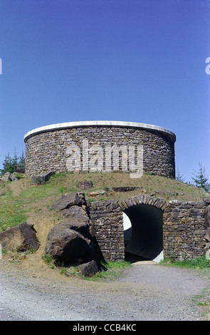 Skyspace moderne Kunst bei Kielder Wasser und Waldpark, Northumberland, England, UK Stockfoto