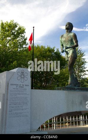 Der Terry Fox Denkmal, in der Nähe von Thunder Bay, Ontario, Kanada. Stockfoto