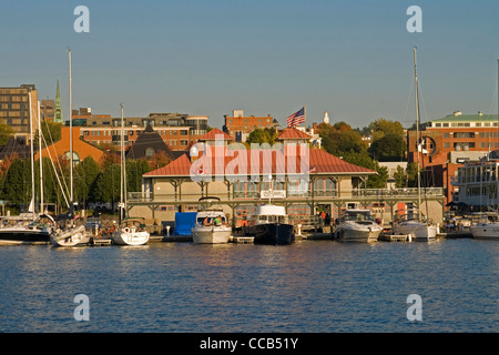 Burlington Vermont Uferpromenade am Lake Champlain Stockfoto