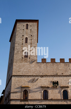 Der Palazzo dei Priori. Todi, Umbrien, Italien. Stockfoto