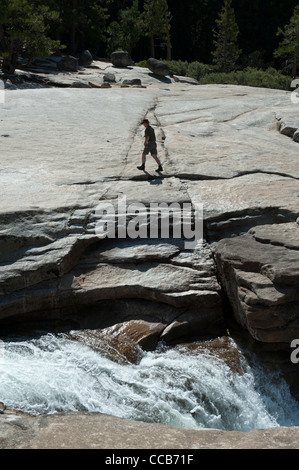 Hiker Nevada Herbst Yosemite National Park. Kalifornien. USA Stockfoto