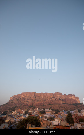 Mehrangarh Fort in Jodhpur in Rajasthan, Indien. Stockfoto