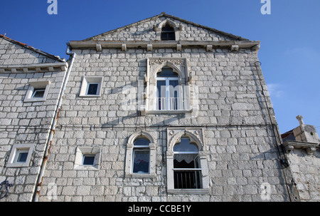 Alte historische Haus in Orebic, Kroatien Stockfoto