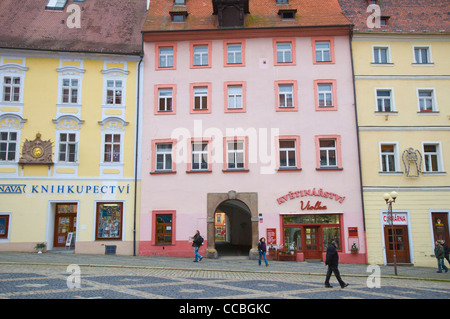 Namesti Krale Jiriho Z Podebrad square Altstadt Cheb (Eger) Westeuropa Böhmen Tschechien Stockfoto