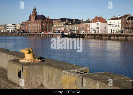 Historic River Yare Waterfront Gebäude Great Yarmouth, England Stockfoto