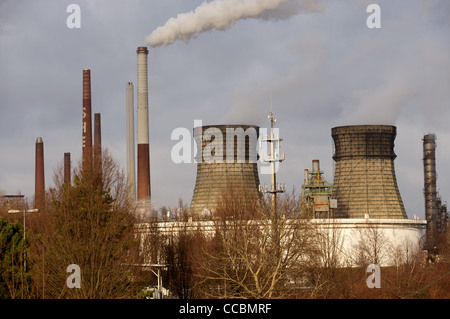 Öl-Raffinerie Deutschland Stockfoto