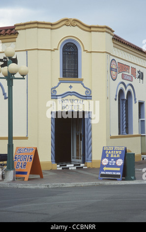 Neuseeland-Napier-Spanish Mission Stil Gebäude provinziellen Hotel Stockfoto