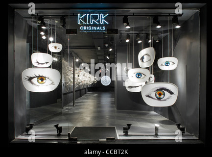 Hippe Brillen Marke Kirks originale eröffnet ihre neue Londoner Flagship-Store auf Conduit Street. Designed By Kampagnendesign, Stockfoto