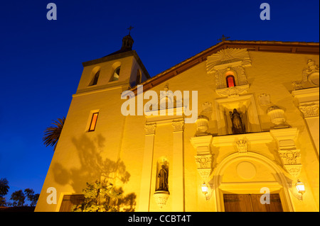 Santa Clara de Asis-Kirche auf dem Campus der Santa Clara University, Kalifornien CA Stockfoto