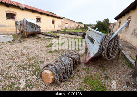 Museo Geominerario di Stagnali, Caprera Insel, La Maddalena, Olbia - Tempio Bezirk, Sardinien, Italien, Europa Stockfoto