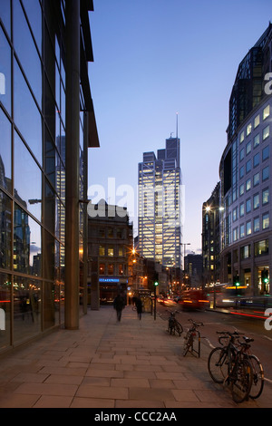 Heron-Tower, auch bezeichnet als 110 Bishopsgate ist ein Wolkenkratzer im Bau von Heron International In der Stadt Stockfoto