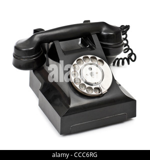 1930er Jahre britische GPO Wählscheibe Bakelit Telefon (Modell 332 L FWR 65/2) Stockfoto