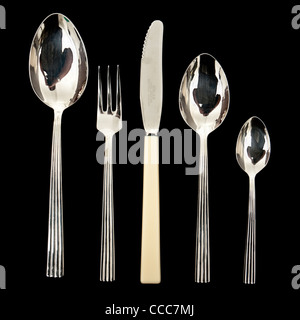 Vintage 'Atlas' Staybrite-Edelstahl-Set Besteck von Firth Brown Stähle (Sheffield) Stockfoto