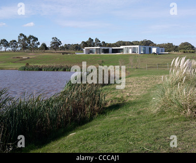 Haus 10 / Chacra 10, Kallosturin, Villalagos Estate, Punta del Este, Uruguay, 2011, Blick vom See Stockfoto