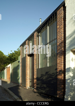 Glebe Residenz, Tzannes Associates Architects, Sydney, 2009, Straße Enty Stockfoto