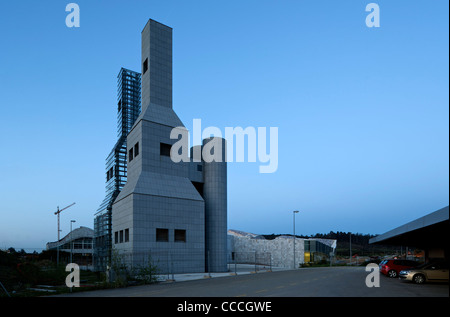 KULTURSTADT GALIZIEN SPANIEN PETER EISENMAN ARCHITECTS ZWEI TÜRME ENTWORFEN VON SPÄTEN JOHN HEJDUK NIE GEBAUT VOR Stockfoto