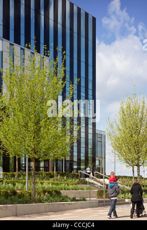 HawkinsBrown gewann 2005 eine internationalen Design-Wettbewerb für den neuen Civic Hub und Arts Centre In Corby. HawkinsBrown'' S Stockfoto