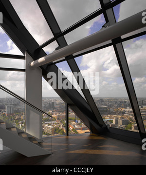 Strata Se1 ist die Welt '' S erste Wolkenkratzer mit integrierten Windturbinen. Es wurde von Bfls, architektonische London entworfen. Stockfoto