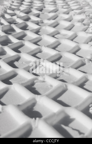 Reifenspuren Sie, die Muster in den Schnee wird gedruckt Stockfoto