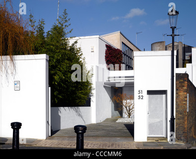 Seth Stein Architekten-Kelso Platz - London-2011-Eingang anzeigen Stockfoto