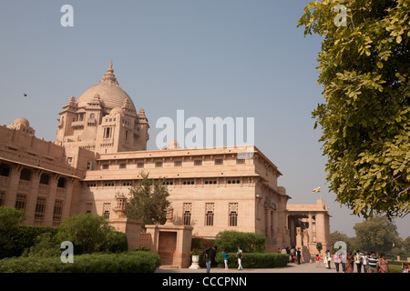 Der Umaid Bhawan Palace, auch bekannt als Chittar Palace in Jodhpur in Rajasthan, Indien. Gebaut für Maharaja Umaid Singh. Stockfoto