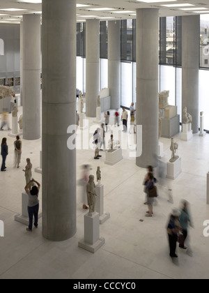 Neue Akropolis-Museum, Athen, Griechenland - archaische Galerie Stockfoto