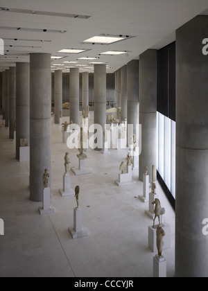 Neue Akropolis-Museum, Athen, Griechenland - archaische Galerie Stockfoto