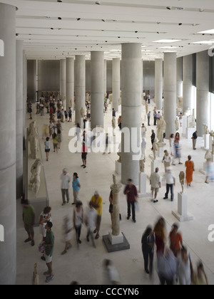 Neue Akropolis-Museum, Athen, Griechenland - archaische Galerie Stockfoto