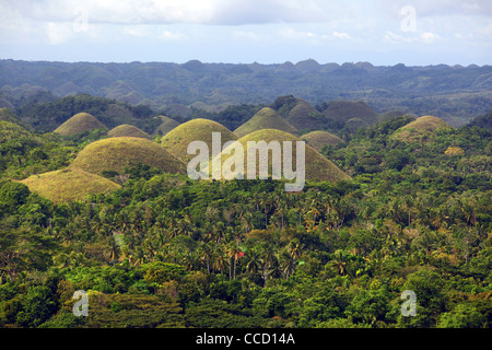 Chocolate Hills Nationalpark in Bohol. Carmen, Bohol, Central Visayas, Philippinen, Süd-Ost-Asien, Asien Stockfoto