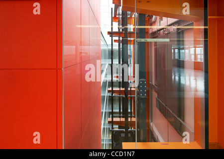 BBC BROADCASTING HOUSE - PHASE 2, ID:SR / SHEPPARD ROBSON, LONDON, 2010, ANZEIGEN DER MECHANISCHEN FUNKTIONSWEISE Stockfoto