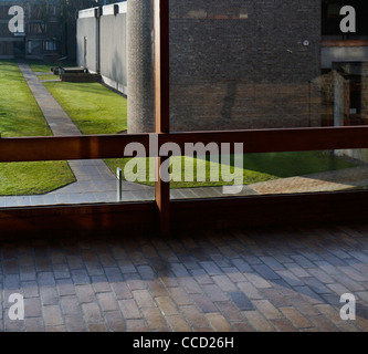 Churchill College Cambridge Sheppard Robson Cambridge 1968 Perspektive der Bibliothek Stockfoto