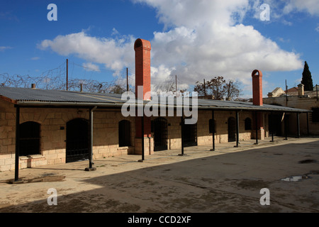 Das Gefängnis übung Yard im Museum des U-Gefangenen, die erzählt die Geschichte der U-Kämpfer, die für die Unabhängigkeit des Staates Israel befindet sich in einem Gebäude, das als zentrale Gefängnis der britischen Behörden obligatorisch in der sogenannten russischen Compound in Jerusalem Israel diente kämpfte Stockfoto