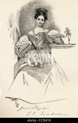 Letitia Elizabeth Landon, 1802 – 1838. Englischer Dichter und Schriftsteller, besser bekannt durch ihre Initialen L. E. L. Stockfoto