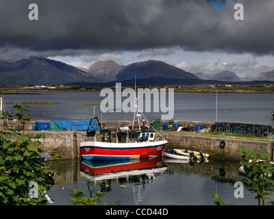 Roundstone Hafen, Connemara, Galway, Irland Stockfoto