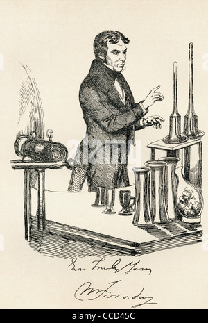 Michael Faraday, 1791 – 1867, als junger Mann. Englischer Chemiker, Physiker und Naturphilosoph. Stockfoto